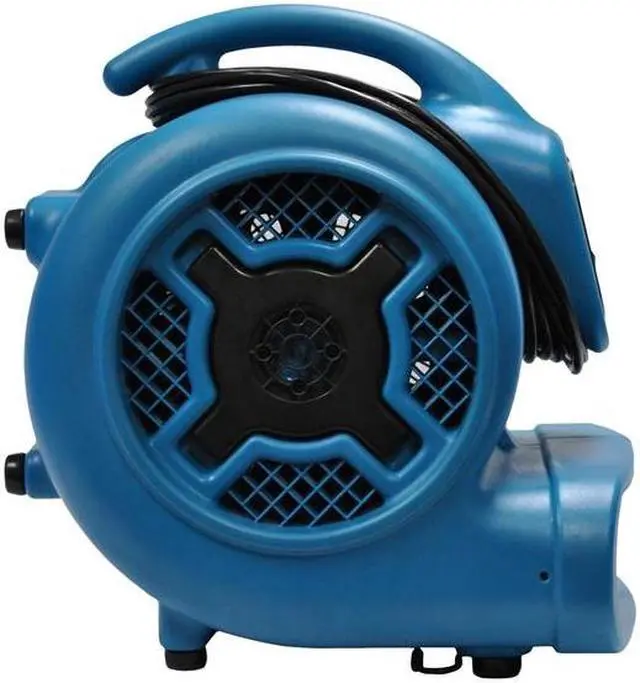 Alt view image 3 of 5 - XPOWER P-800 Air Mover, 3/4 HP, 3200 CFM, 7.5 Amps, 4 Positions, 3 Speeds