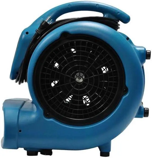 Alt view image 4 of 5 - XPOWER P-800 Air Mover, 3/4 HP, 3200 CFM, 7.5 Amps, 4 Positions, 3 Speeds