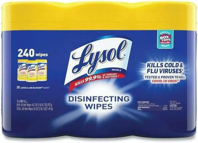 Alt view image 2 of 7 - LYSOL REC 84251 Disinfecting Wipes, 80 Wipe Canister, 7x8 in Wipes, Nonwoven