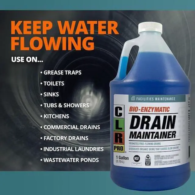 Alt view image 10 of 11 - CLR G-GRT-4PRO CLR PRO Commercial Drain Line & Grease Trap Treatment, 1 gal