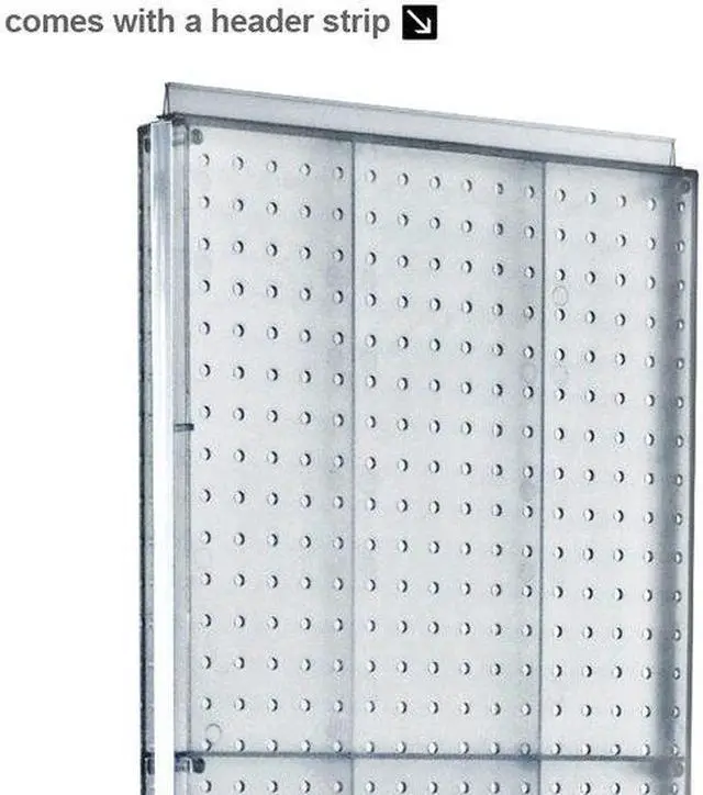 Alt view image 2 of 4 - AZAR DISPLAYS 700780-GRE 2 Sided- Green Pegboard Floor Display On A Revolving