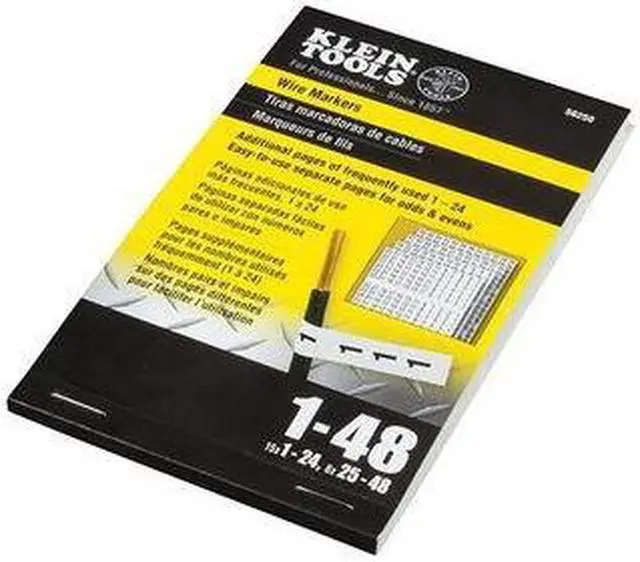 Alt view image 4 of 6 - KLEIN TOOLS 56250 Wire Marker Book, 1-48