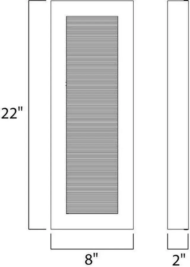 Alt view image 2 of 2 - MAXIM 54354ABZ Avenue 2-Light 8" Wide Architectural Bronze Outdoor Wall Sconce