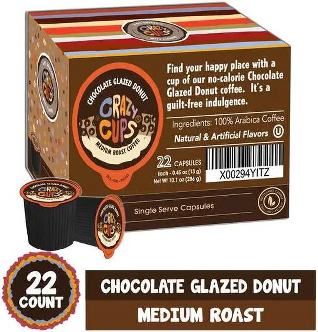 Alt view image 2 of 6 - CRAZY CUPS WM-CC-ChocGlazed-22 Crazy Cups Flavored Coffee Chocolate Glazed