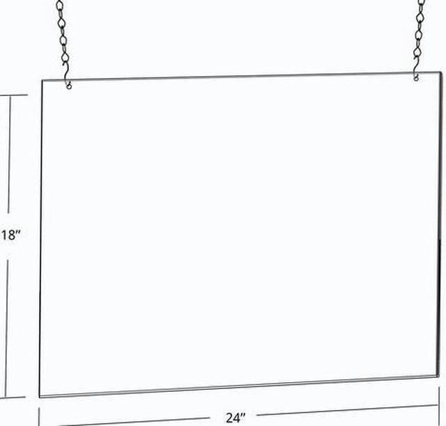 Alt view image 2 of 3 - AZAR DISPLAYS 172718 24"W x 18"H Hanging Poster Frame