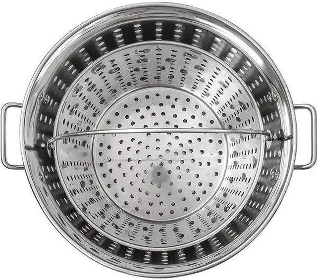 Alt view image 3 of 5 - CONCORD S100-BAK Stainless Steel Stock Pot w/Steamer Basket, 100 Quart