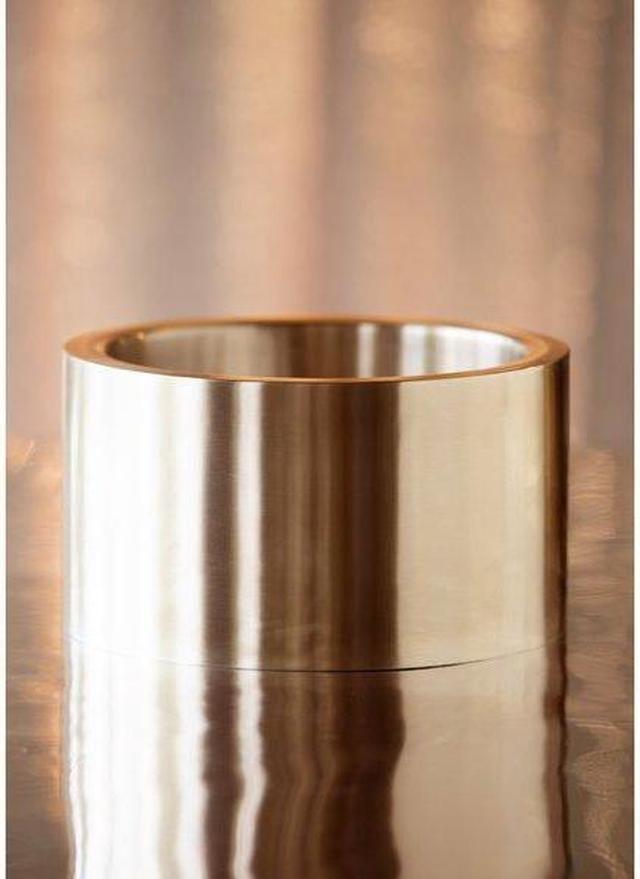 Alt view image 2 of 3 - SERVICE IDEAS PT2BSRG Double Wall Party Tub, 1.5 Gallon, Stainless Steel, Rose