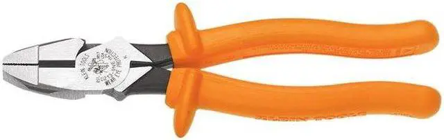 Alt view image 2 of 7 - KLEIN TOOLS D2000-9NE-INS 9 5/8 in 2000(TM) Linemans Plier High Leverage, Steel