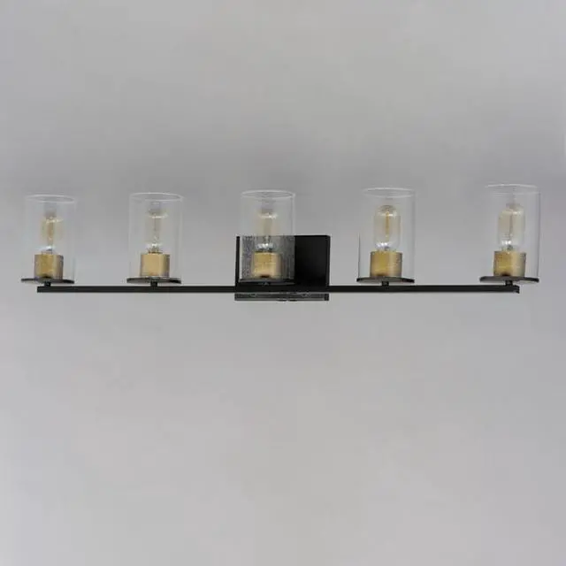 Alt view image 3 of 3 - MAXIM LIGHTING 11845CDABBK Sleek 5-Light Bath Vanity