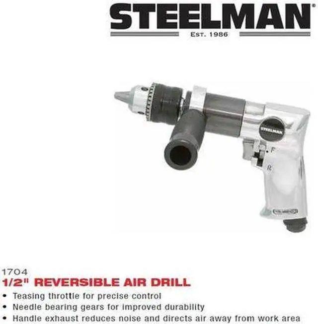 Alt view image 2 of 3 - STEELMAN 1704 1/2" Reversible Air Drill
