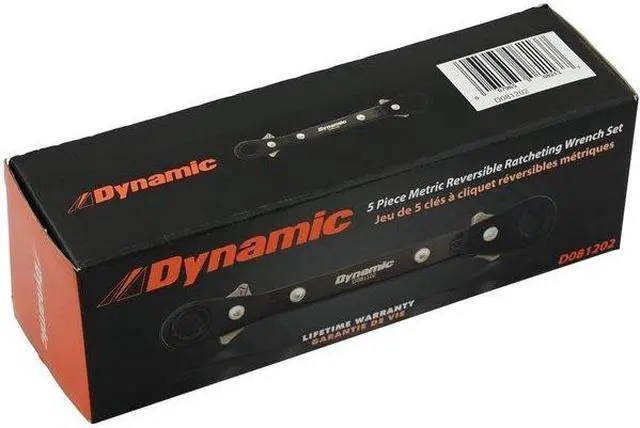 Alt view image 4 of 7 - DYNAMIC D081202 5Pcs Metric Dbl Box End, Reversible Ratcheting Wrench Set, 25