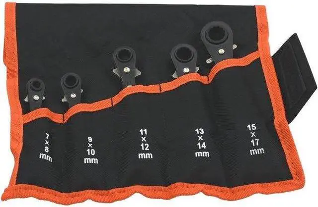 Alt view image 5 of 7 - DYNAMIC D081202 5Pcs Metric Dbl Box End, Reversible Ratcheting Wrench Set, 25