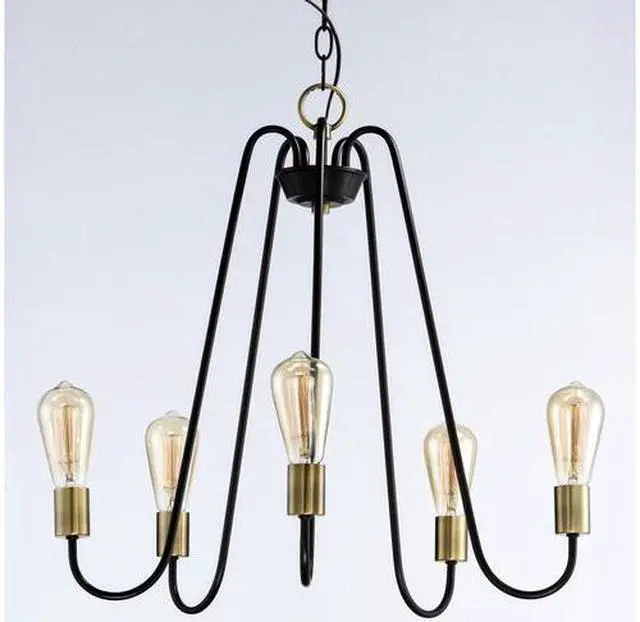 Alt view image 2 of 3 - MAXIM LIGHTING 11735OIAB Haven 5-Light 23.75" Wide Oil Rubbed Bronze / Antique