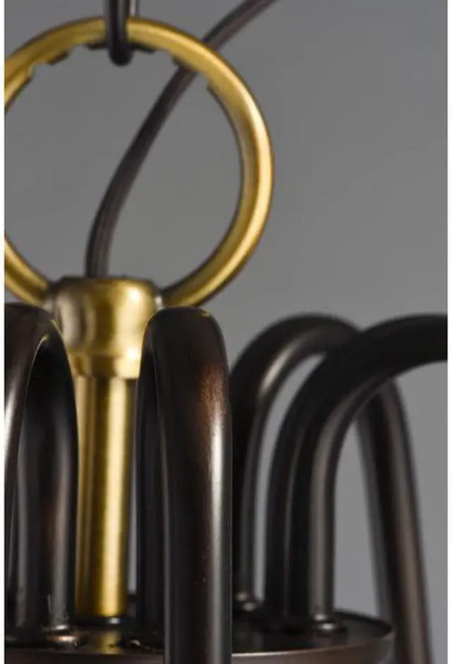 Alt view image 3 of 3 - MAXIM LIGHTING 11735OIAB Haven 5-Light 23.75" Wide Oil Rubbed Bronze / Antique