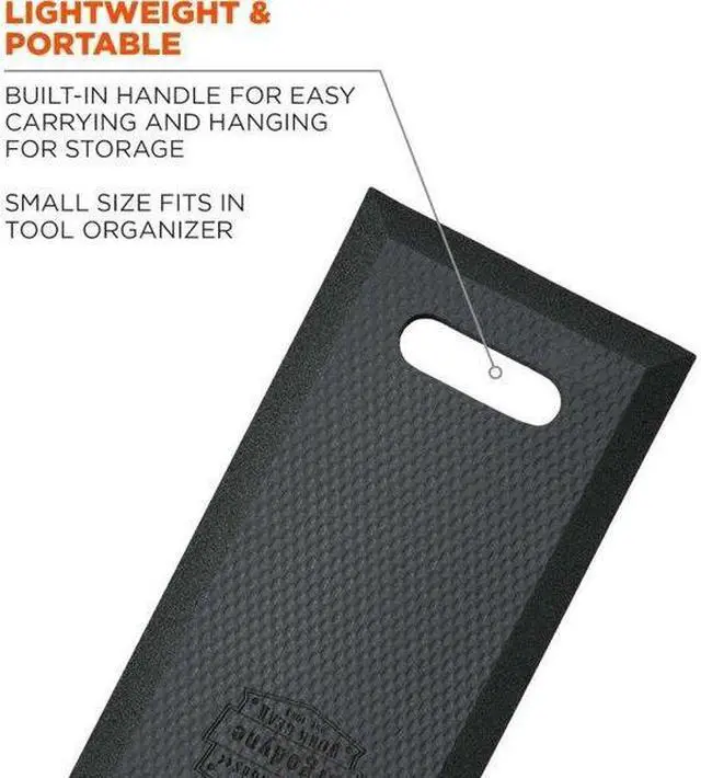 Alt view image 2 of 7 - ERGODYNE 376 Black Small Foam Kneeling Pad, 0.5"
