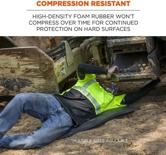 Alt view image 3 of 7 - ERGODYNE 376 Black Small Foam Kneeling Pad, 0.5"