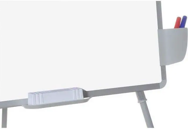 Alt view image 5 of 5 - MASTERVISION EA2300433MV Dry Erase Board, Melamine, 67 in, 36 in, Plastic