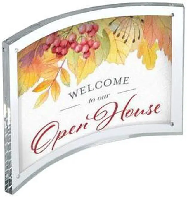 Alt view image 3 of 3 - AZAR DISPLAYS 252931 Curved Magnetic Acrylic Sign Holder 7"W X 5"H, PK2