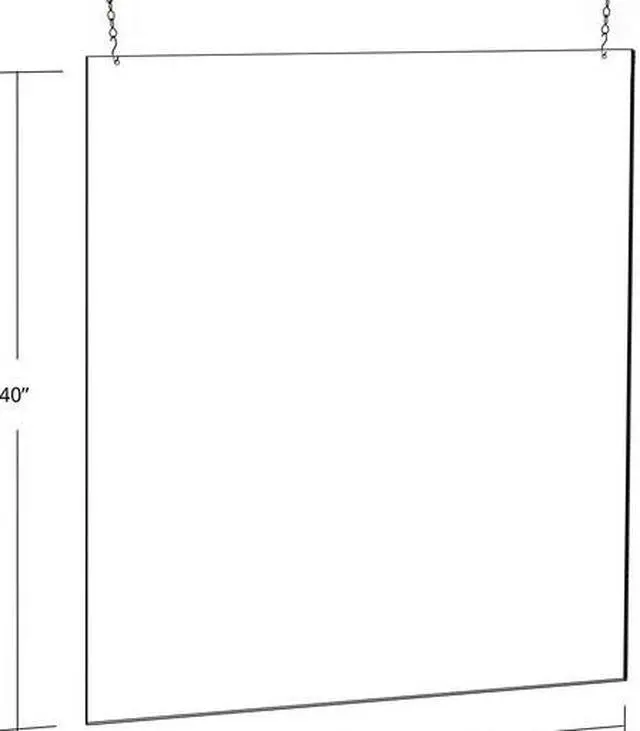 Alt view image 2 of 3 - AZAR DISPLAYS 172740 30"W x 40"H Hanging Poster Frame.