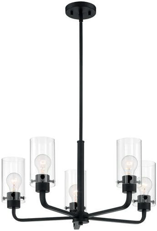 Alt view image 4 of 4 - NUVO 60/7275 Fixture, Chandelier, 5-Lght, Incandescent, 60W, 120V, A19, Medium