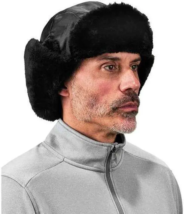 Alt view image 3 of 4 - ERGODYNE 6802Z Black Zippered Trapper Hat,L/XL