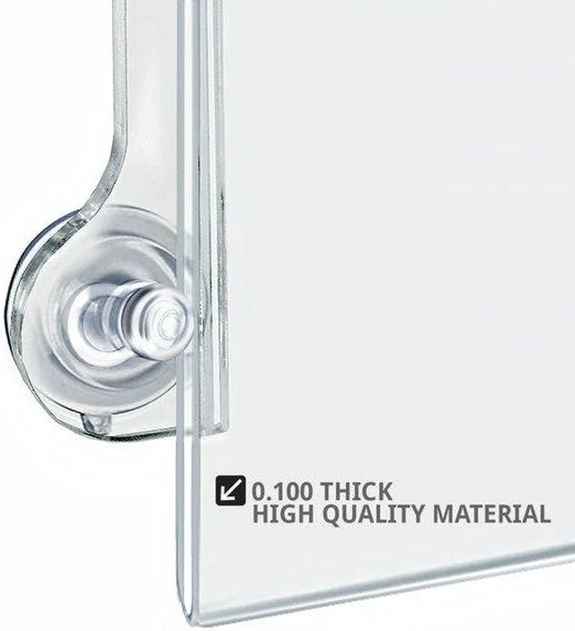 Alt view image 5 of 7 - AZAR DISPLAYS 106606 8.5"W x 14"H Sign Frame W/ suction cups, PK2