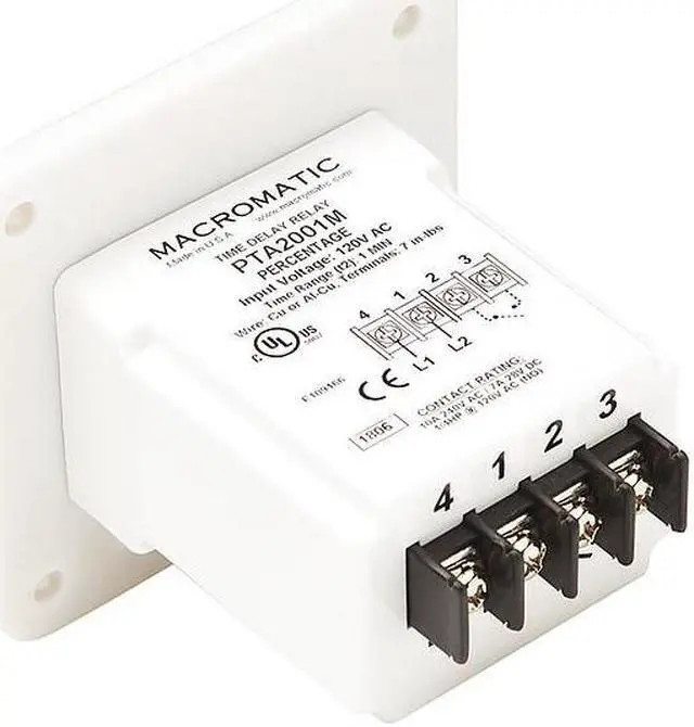 Alt view image 2 of 3 - MACROMATIC PTA2001M Percentage Cycle Timer,10A,3-1/2" W
