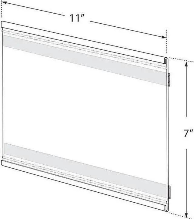 Alt view image 2 of 3 - AZAR DISPLAYS 199626 11"W x 7"H Adhesive-Back Nameplate, PK10