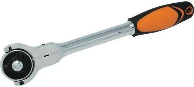 Alt view image 2 of 6 - DYNAMIC D005306 3/8" Dr 72 Tooth Swvl Head Qck Release Ratchet, 9"L, Comfort
