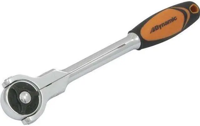 Alt view image 4 of 6 - DYNAMIC D005306 3/8" Dr 72 Tooth Swvl Head Qck Release Ratchet, 9"L, Comfort