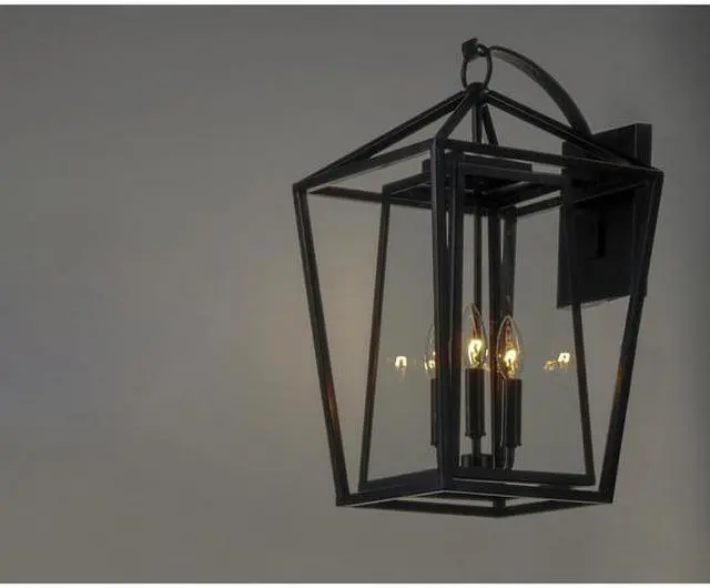 Alt view image 3 of 3 - MAXIM LIGHTING 3176CLBK Artisan 3-Light 12" Wide Black Outdoor Wall Sconce