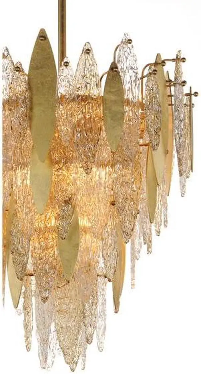Alt view image 2 of 3 - MAXIM 32325CLCMPGL Majestic 12-Light 24" Wide Gold Leaf Chandelier