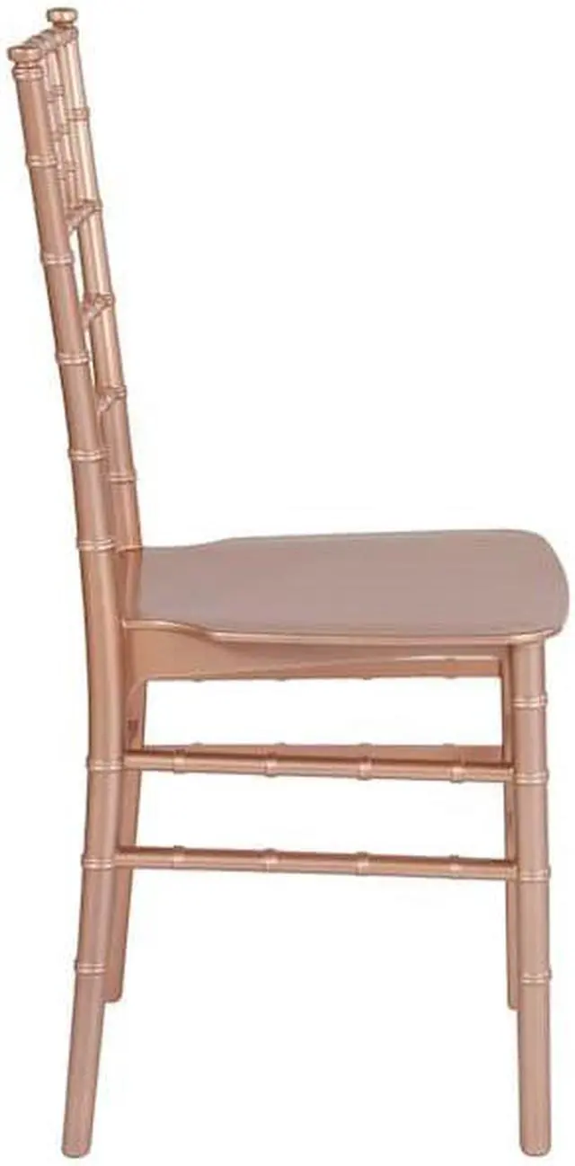 Alt view image 13 of 14 - Flash Furniture HERCULES PREMIUM Series Resin Chiavari Chair Gold 2 Pack (2LEGOLD) 2LEROSEM