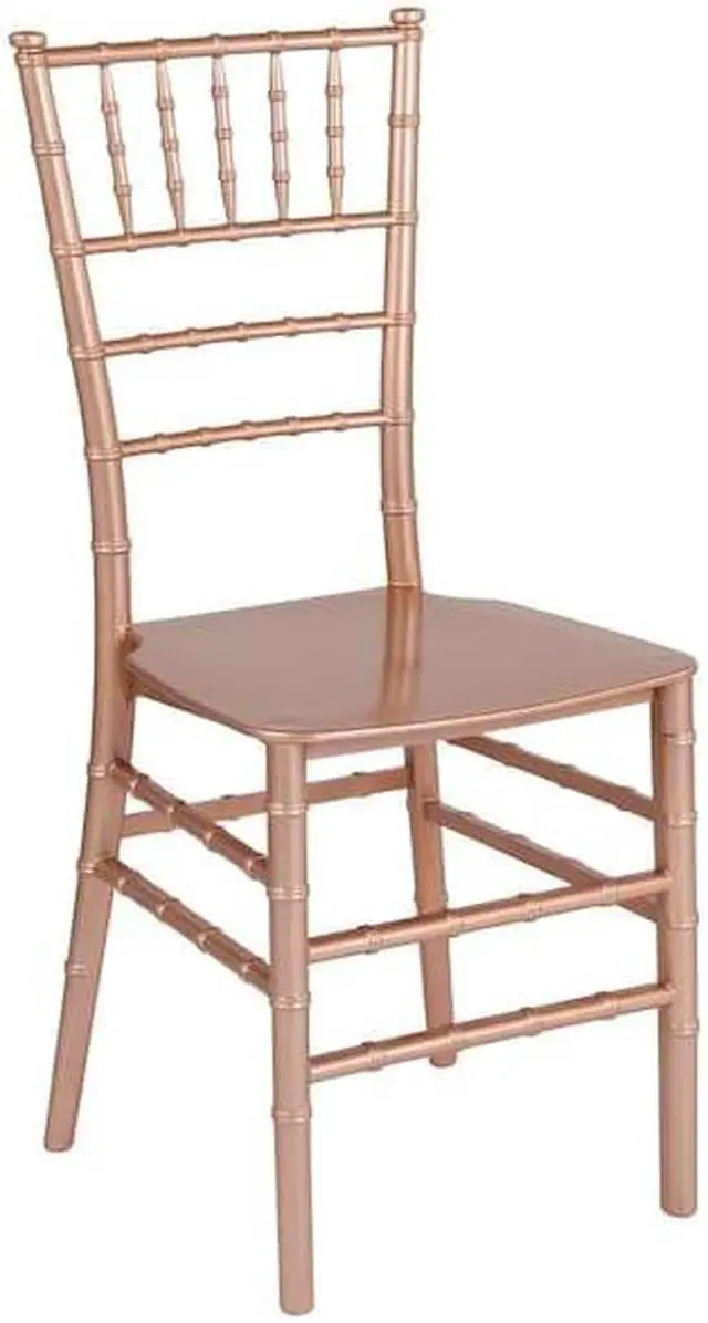 Alt view image 12 of 14 - Flash Furniture HERCULES PREMIUM Series Resin Chiavari Chair Gold 2 Pack (2LEGOLD) 2LEROSEM
