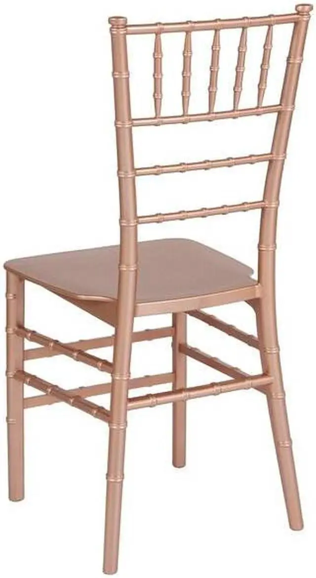 Alt view image 14 of 14 - Flash Furniture HERCULES PREMIUM Series Resin Chiavari Chair Gold 2 Pack (2LEGOLD) 2LEROSEM