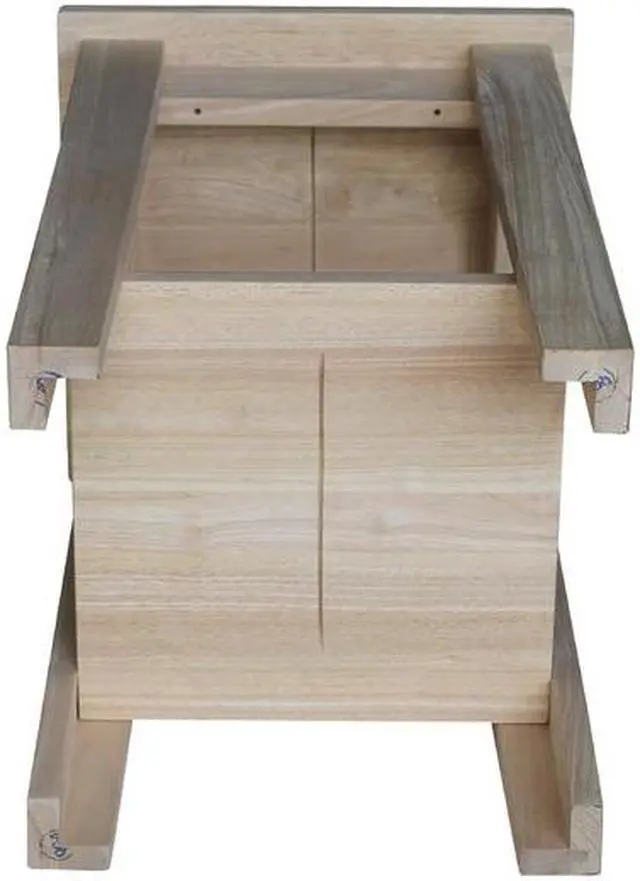 Alt view image 3 of 6 - INTERNATIONAL CONCEPTS 3073 Rectangle Shaker Plant Stand, 15 W, 15 L, 24 in H,