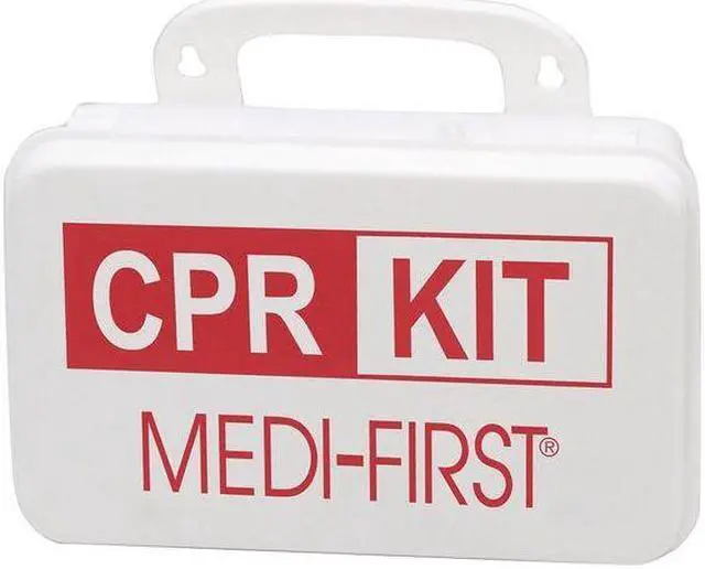 Alt view image 2 of 2 - MEDI-FIRST 35481 CPR Kit, Plastic Box, 14 Components, 10 People Served