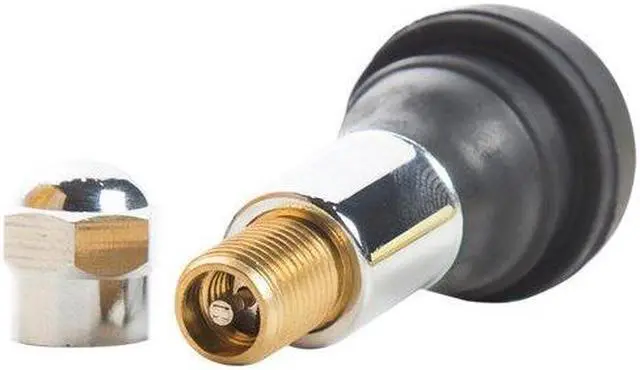 Alt view image 4 of 4 - STEELMAN 96347-50 TPMS Rubber Valve Stem,Chrome,50pcs.