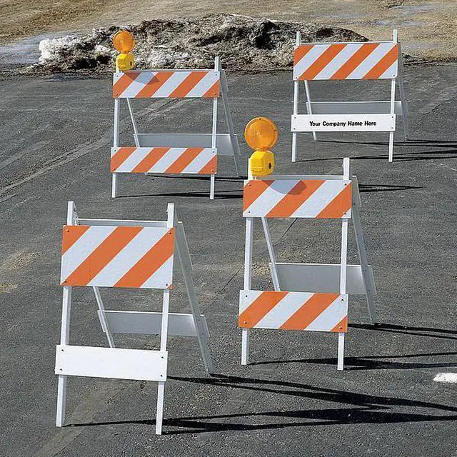 Alt view image 2 of 5 - ZORO SELECT 97-03-001-44 Type 1 Barricade, EGR Sheeting, Not Retroreflective,