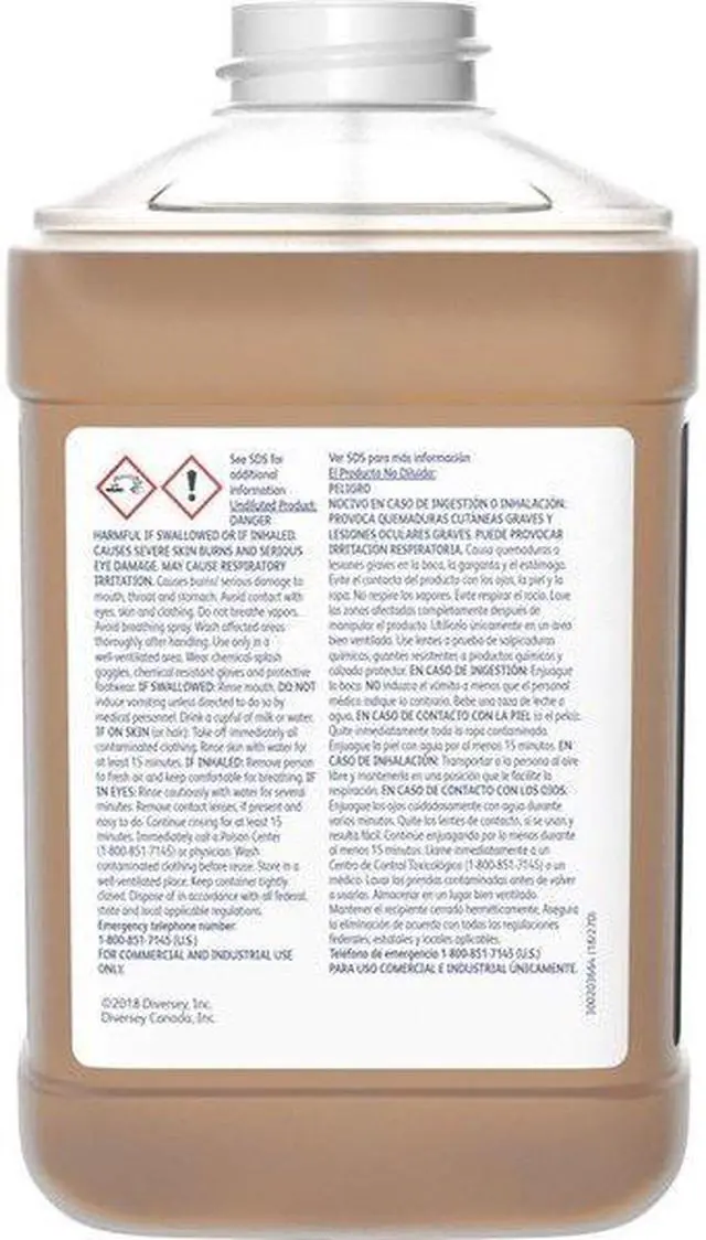 Alt view image 5 of 5 - DIVERSEY 95547355 High Efficiency Floor Stripper, 2.5L Bottle, 2 PK