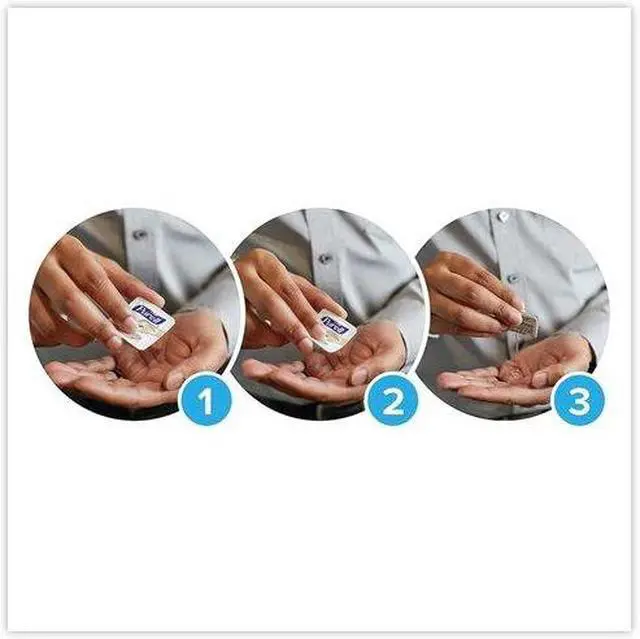 Alt view image 3 of 7 - PURELL 9630-12-125NS-CT Hand Sanitizer Single Use, 1.2 mL, Packet, Clear, PK1500