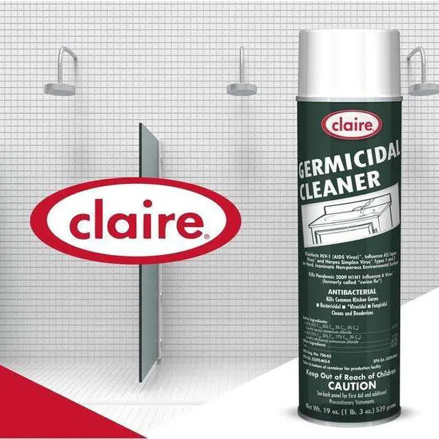 Alt view image 5 of 7 - SPRAYWAY CL873 Germicidal Disinfectant Cleaner, 20 oz. Aerosol Can, Unscented