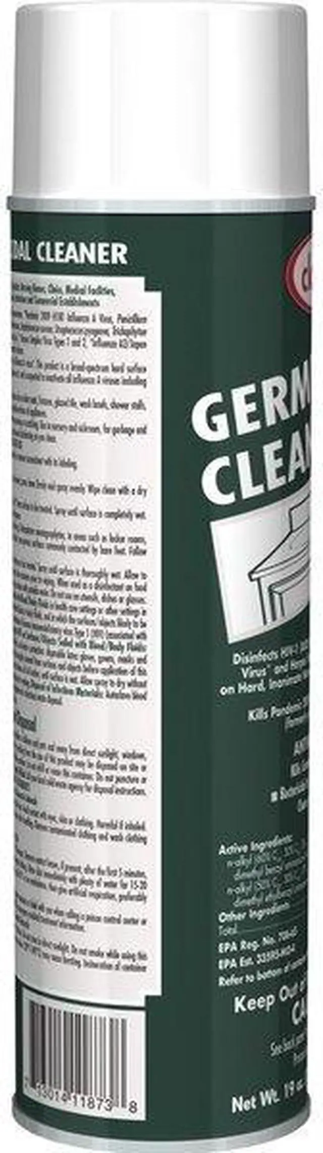 Alt view image 7 of 7 - SPRAYWAY CL873 Germicidal Disinfectant Cleaner, 20 oz. Aerosol Can, Unscented