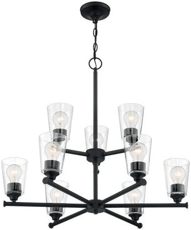 Alt view image 2 of 4 - NUVO 60/7289 Fixture, Chandelier, 9-Lght, Incandescent, 60W, 120V, A19, Medium