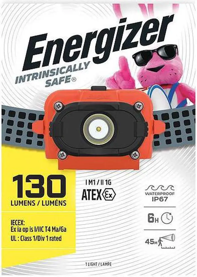 Alt view image 2 of 2 - ENERGIZER ENISHD32E ENERGIZER 60 Lumens, LED Orange Headlamp