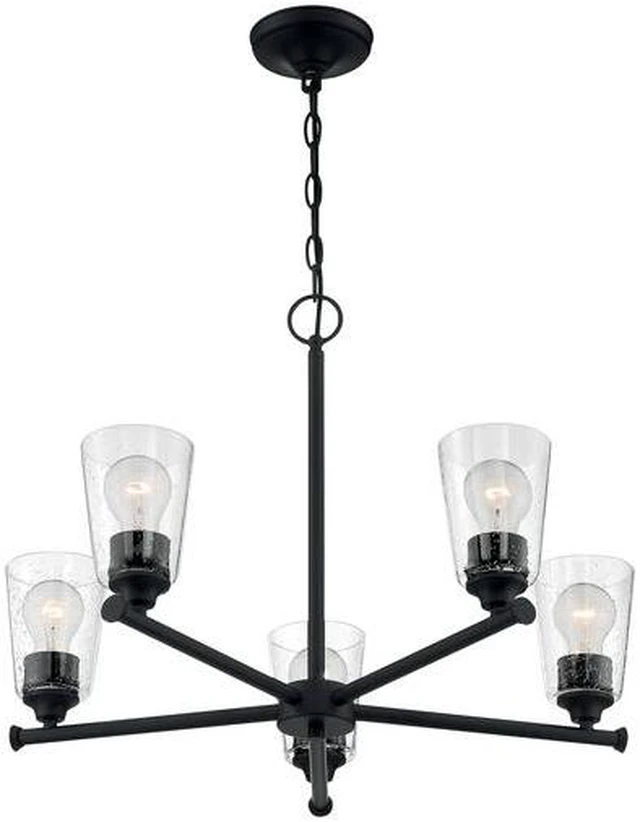 Alt view image 2 of 4 - NUVO 60/7285 Fixture, Chandelier, 5-Lght, Incandescent, 60W, 120V, A19, Medium
