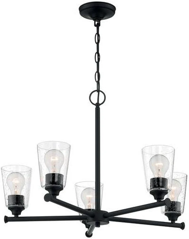 Alt view image 4 of 4 - NUVO 60/7285 Fixture, Chandelier, 5-Lght, Incandescent, 60W, 120V, A19, Medium