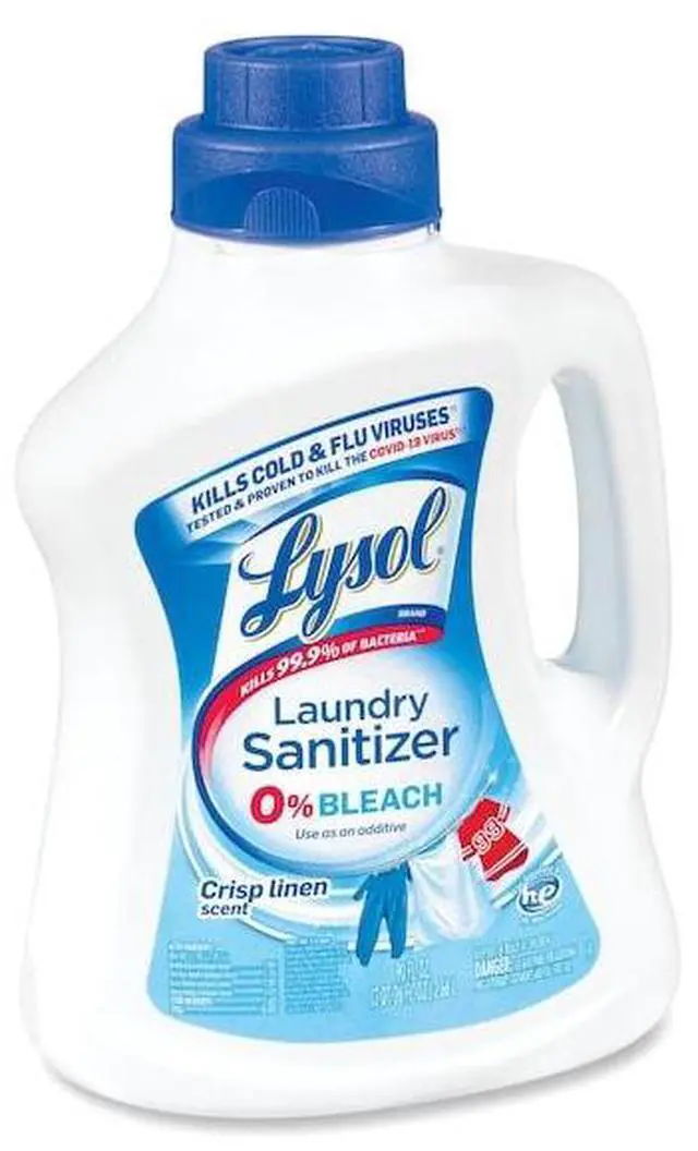 Alt view image 9 of 14 - Lysol 95872 Laundry Sanitizer, Liquid, Crisp Linen, 90 Oz.