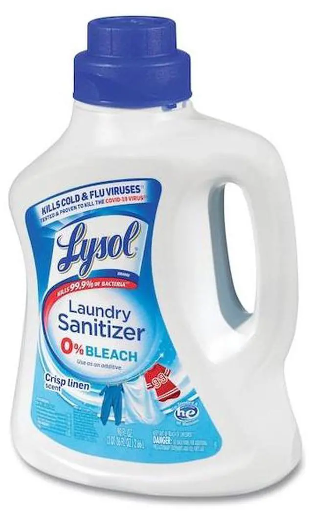 Alt view image 10 of 14 - Lysol 95872 Laundry Sanitizer, Liquid, Crisp Linen, 90 Oz.