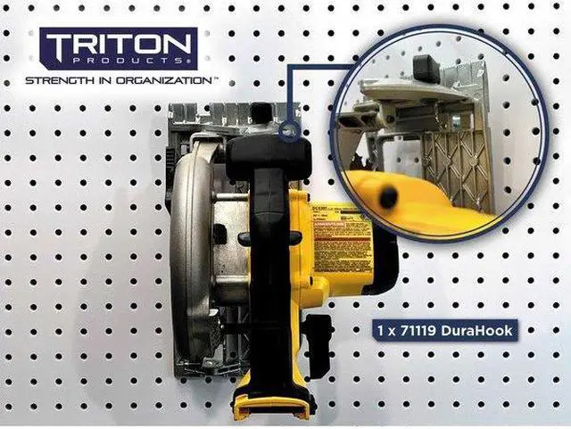 Alt view image 3 of 7 - TRITON PRODUCTS 71119 1-1/8 In. Single Rod 90 Degree Bend Steel Pegboard Hook